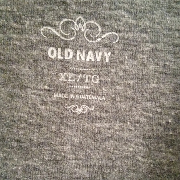 Womans XL Old Navy Gray Short Sleeve Relaxed Tee Lightweight - Picture 2 of 3